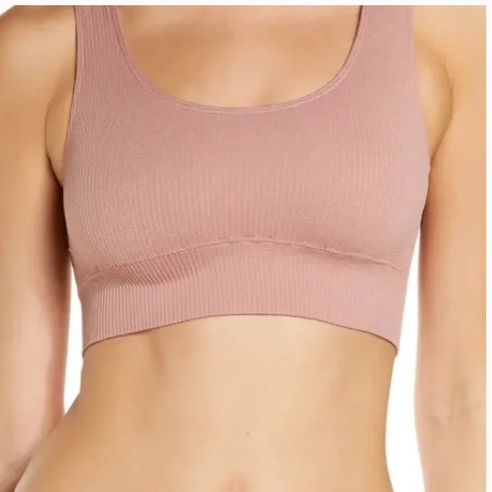 SKIMS ROSE CLAY Scoop-neck stretch-jersey bra - Picture 8 of 9